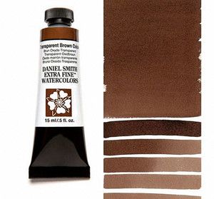 Farba akwarelowa Daniel Smith 129 Transparent Brown Oxide extra fine watercolor  seria 1 15 ml